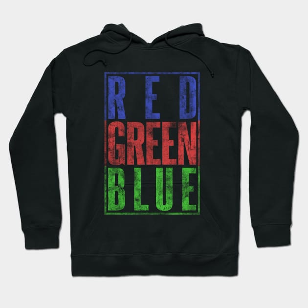 Lettering RGB Color Hoodie by Drop23